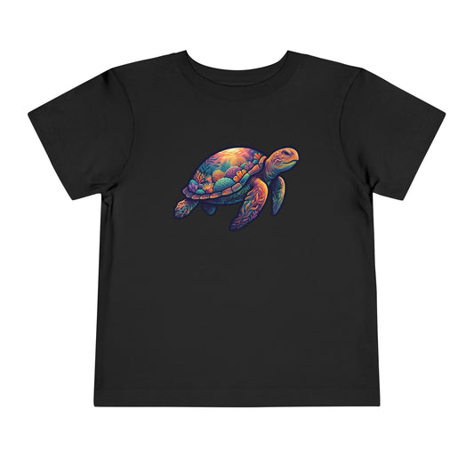 Toddler Tee — Colorful Sea Turtle Graphic Shirt for Kids